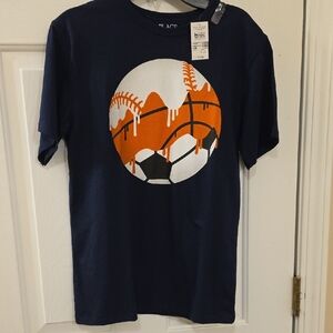 The Children's Place Navy Blue Sports Graphic Tee